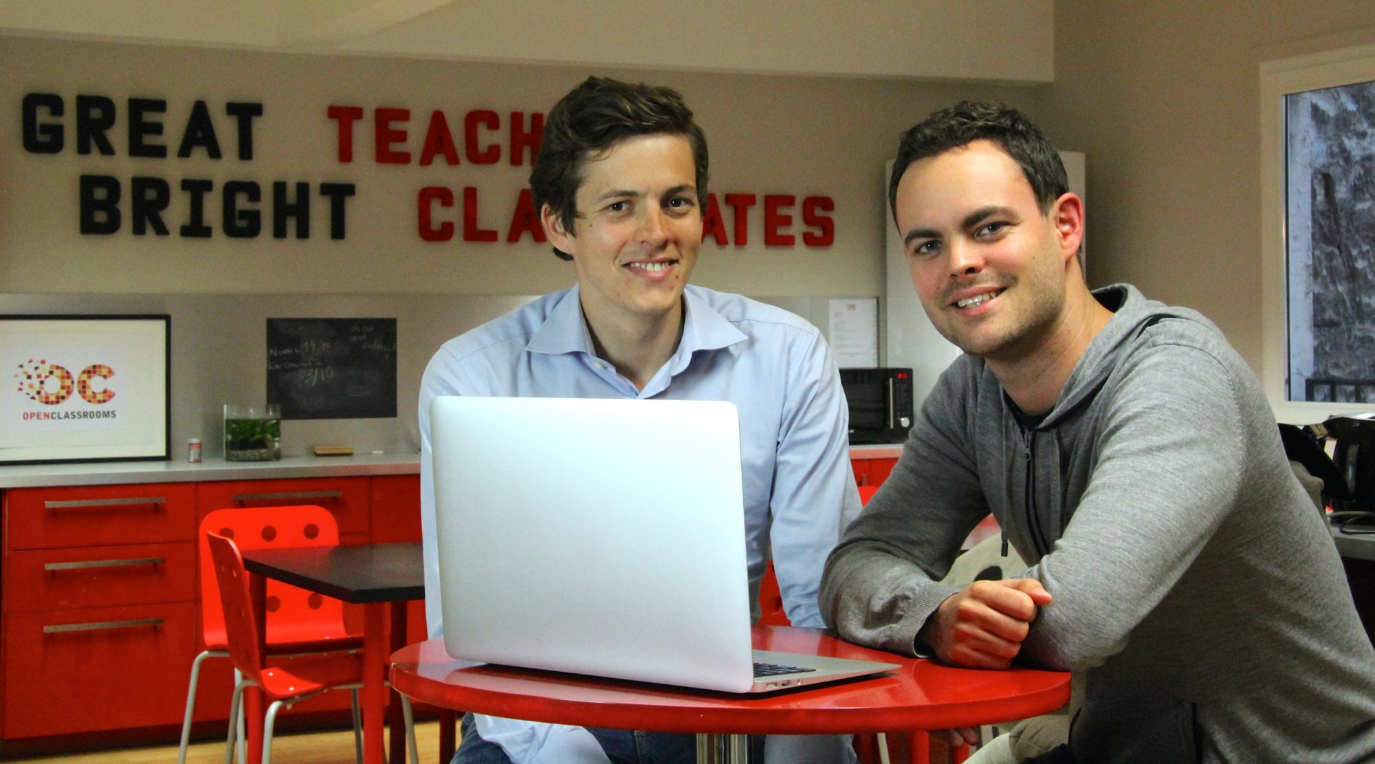 OpenClassrooms cofounders Pierre Dubuc and Mathieu Nebra pierre-dubuc-mathieu-nebra
